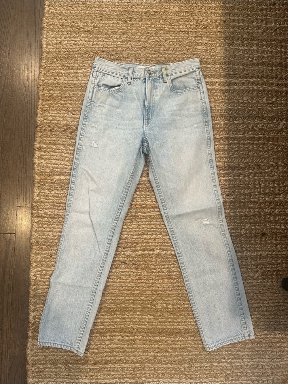 SLVRLAKE Light Wash Straight Leg Jeans